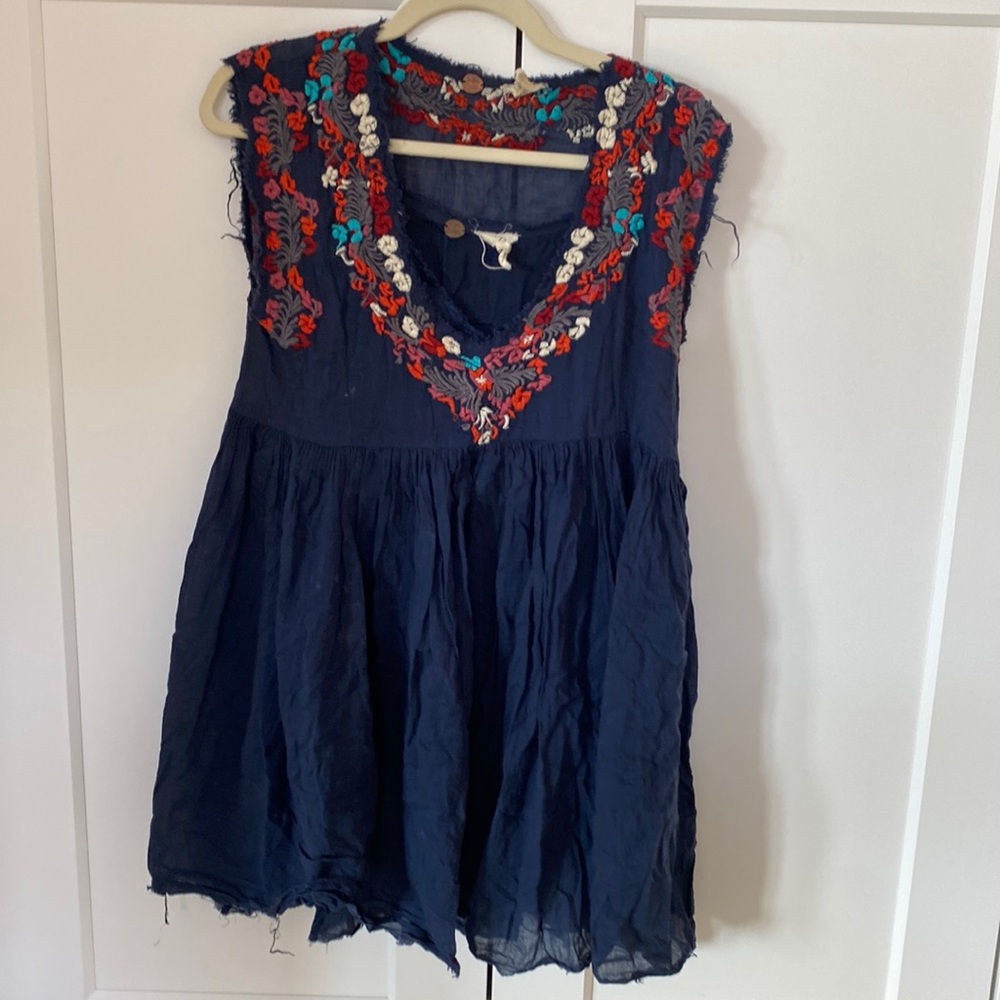 Boho free people mini dress